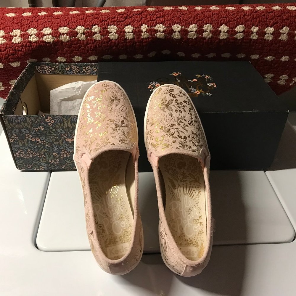 Light Pink & Gold Keds (Rifle Paper Company)